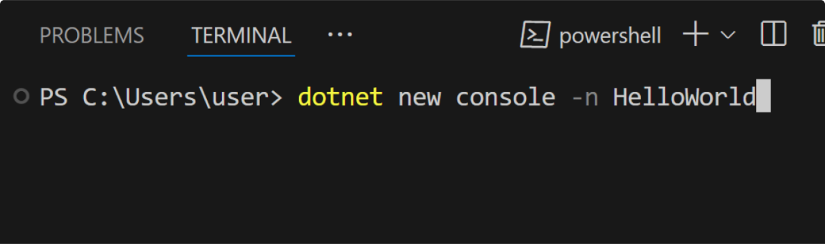 Create dotnet Console Project Create dotnet Console Project