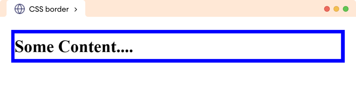 CSS Border Example CSS Border Example