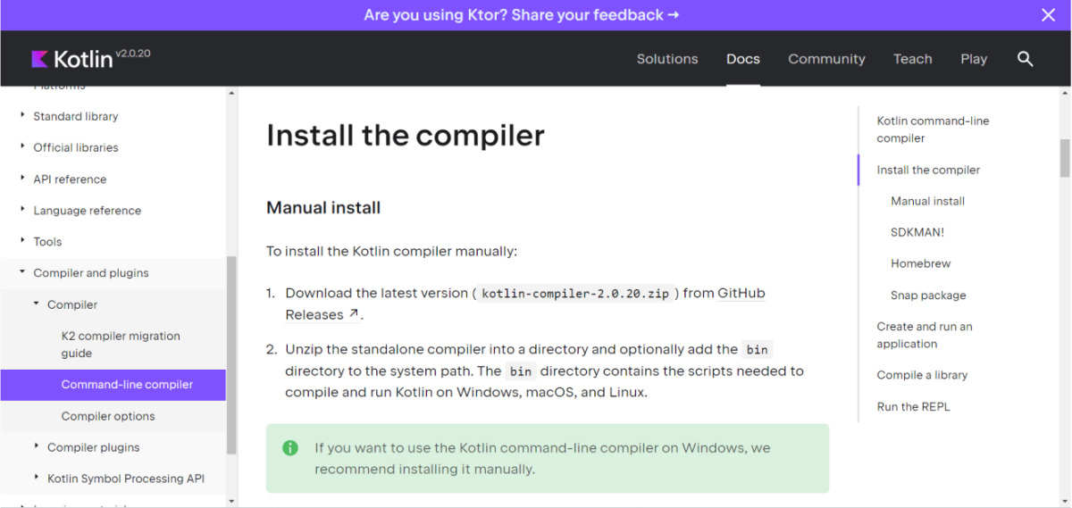 Kotlin Command-line Compiler Kotlin Command-line Compiler