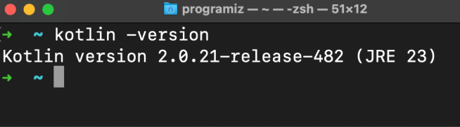 Kotlin Installation Verification for Mac Kotlin Installation Verification for Mac