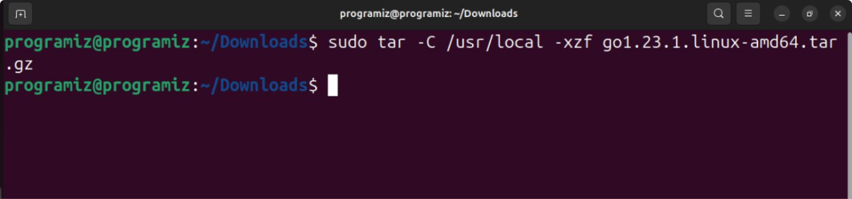 Extract the Go Files Extract the Go Files