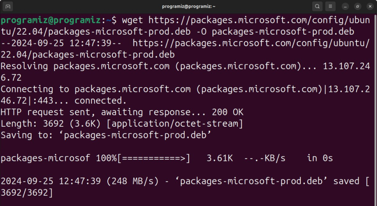 Install MS Package Signing Key Install MS Package Signing Key