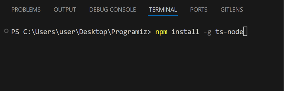 Install ts-node Install ts-node
