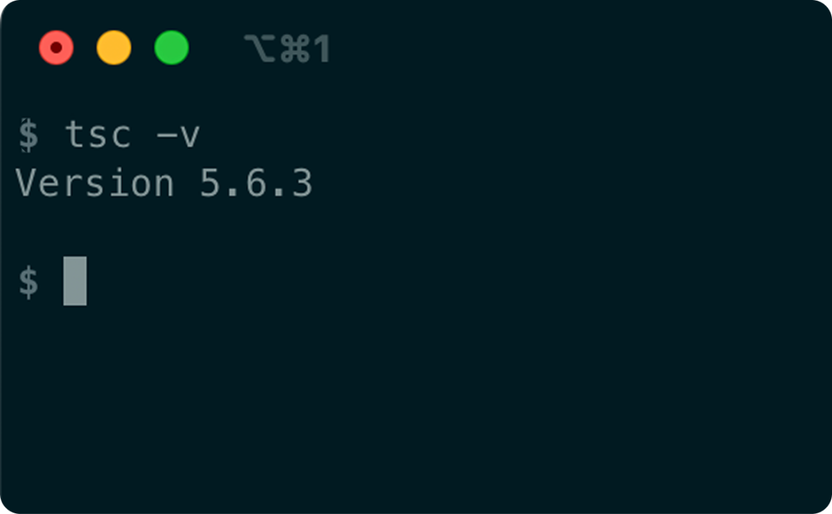 TypeScript Check Version TypeScript Check Version